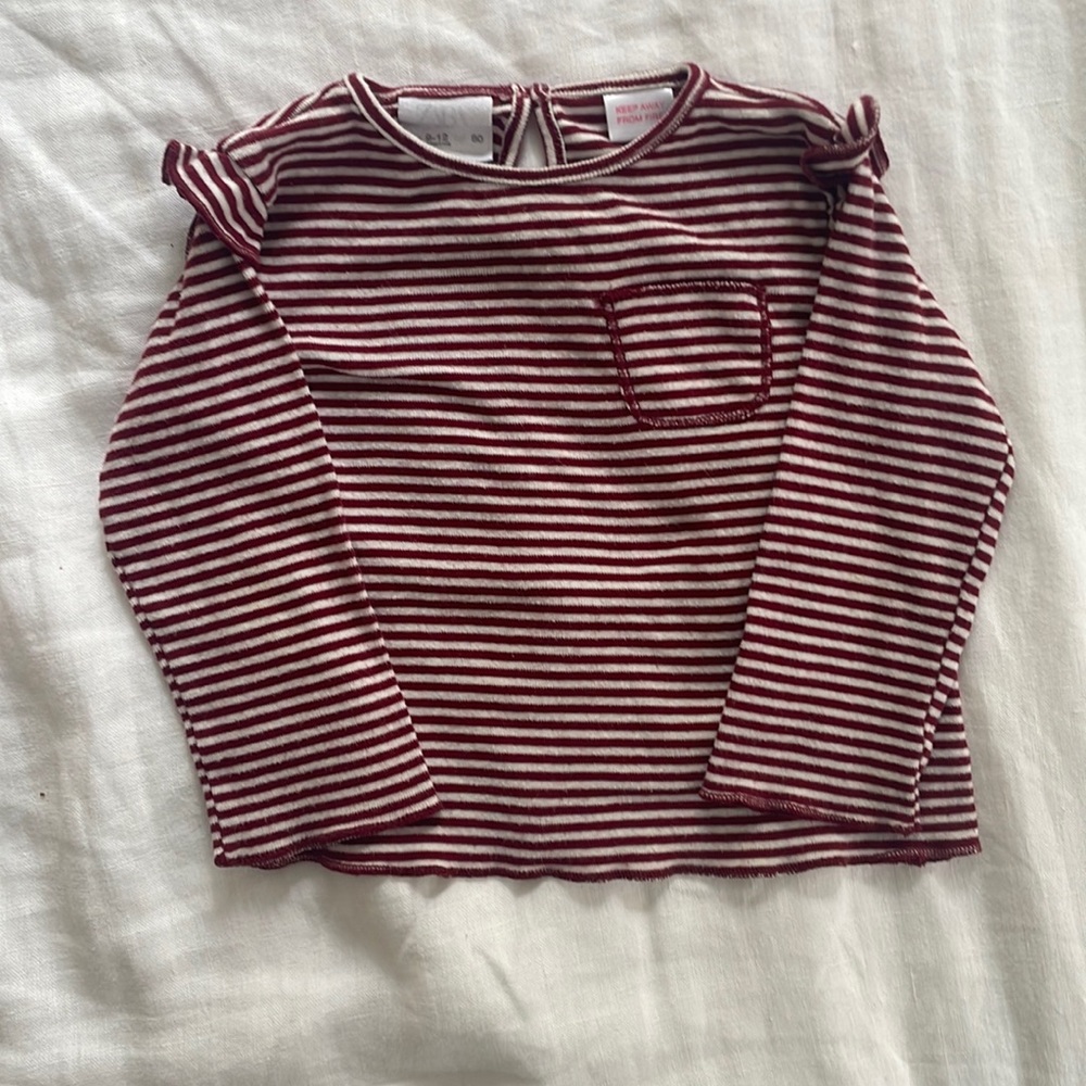 Red stripe baby Zara shirt